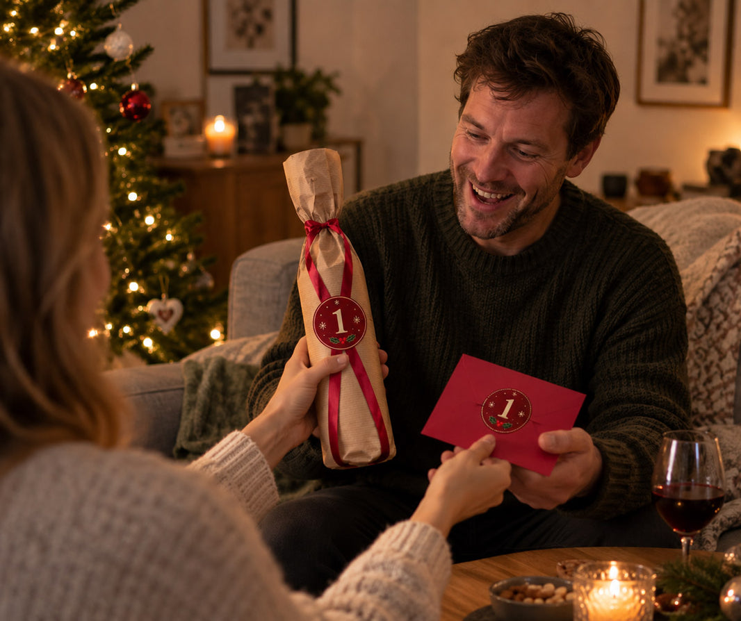 Adventskalender der gives til sin mand