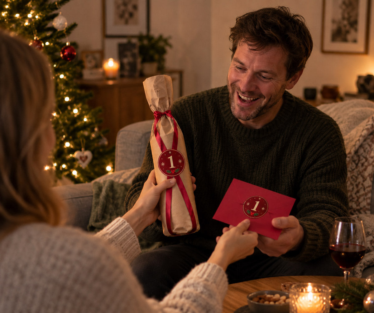 Adventskalender der gives til sin mand