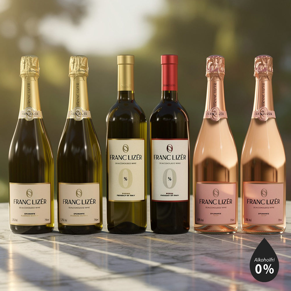 Alkoholfri vin smagekasse - 6 Flasker