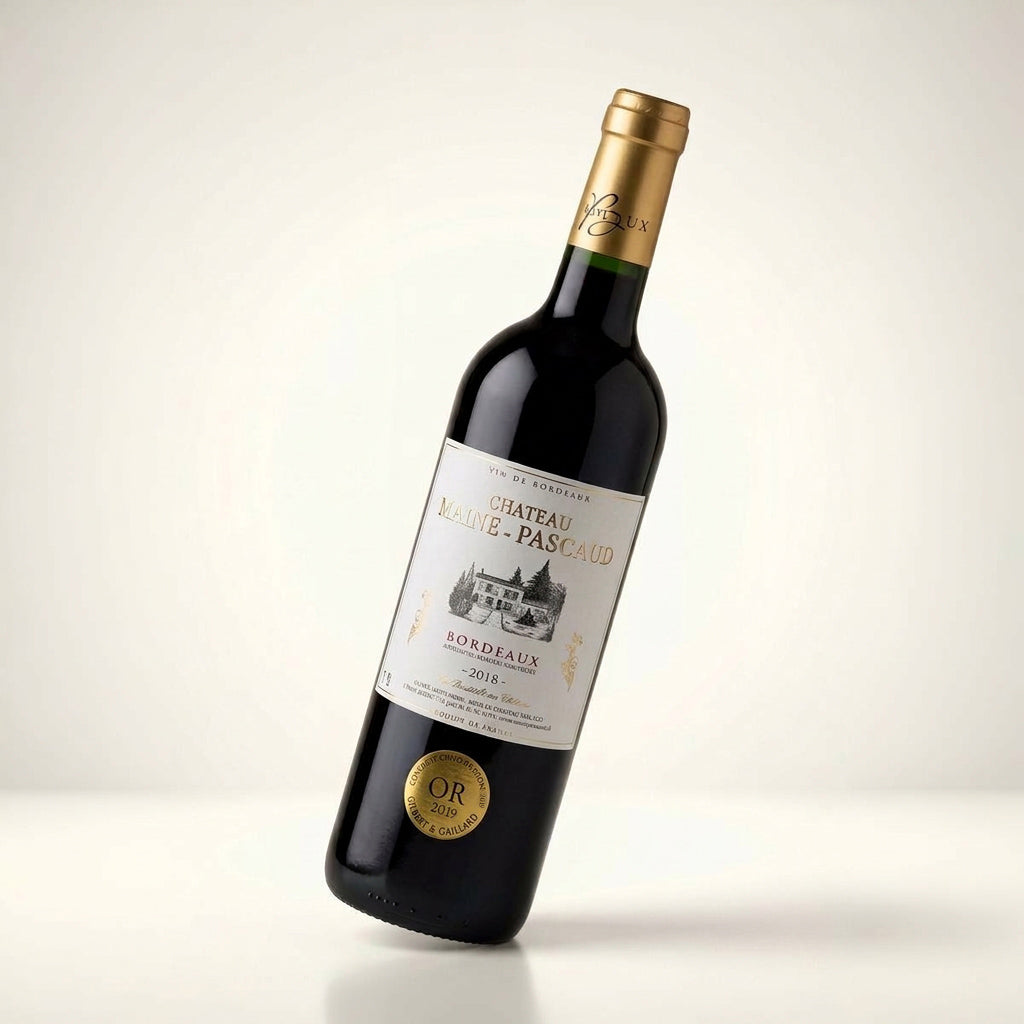 Rødvins flaske - Château maine-pascaud bordeaux 2018